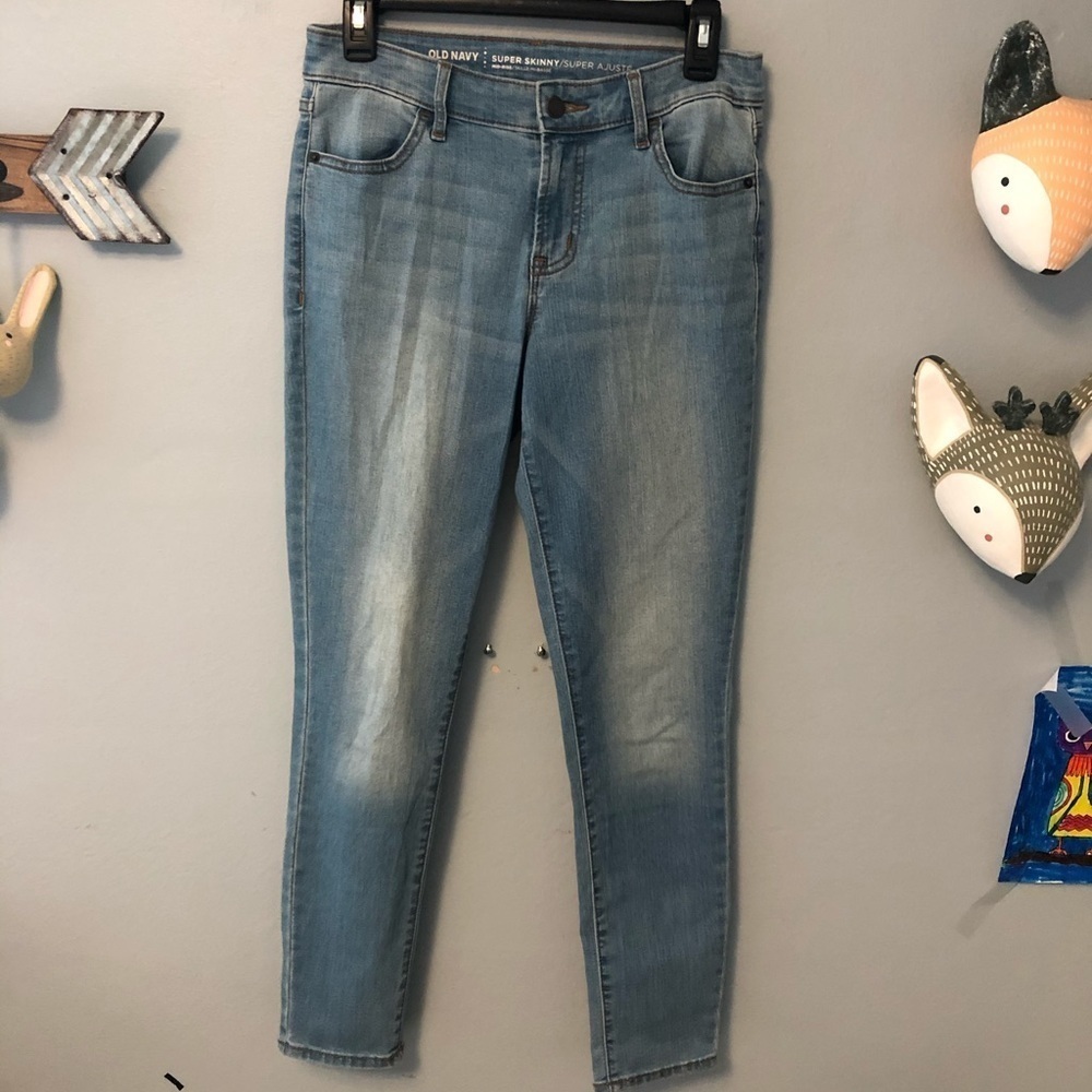 Old Navy super skinny mid rise jeans size 4